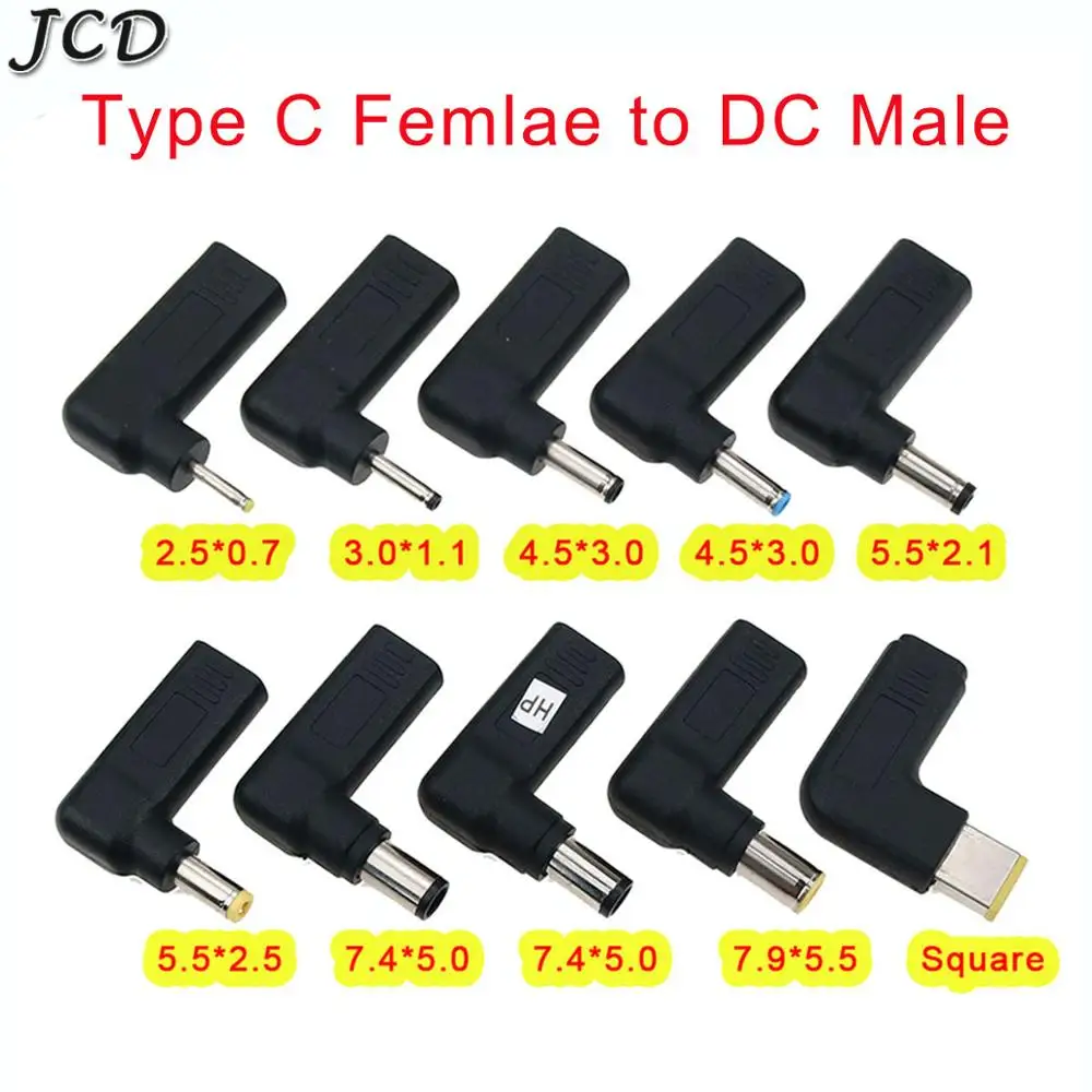 JCD Laptop Power Adapter Connector USB Type C Female to Universal Male Jack Converter for HP Dell Lenovo for Asus Charger
JCD Laptop Power Adapter Connector USB Type C Female to Universal Male Jack Converter for HP Dell Lenovo for Asus Charger