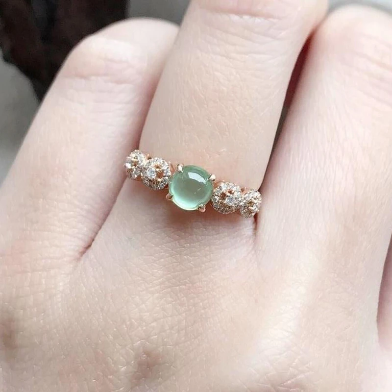 New original prehnite smooth diamond-set opening adjustable ring luxury sparkle designer craft charm ladies silver jewelry
New original prehnite smooth diamond-set opening adjustable ring luxury sparkle designer craft charm ladies silver jewelry
