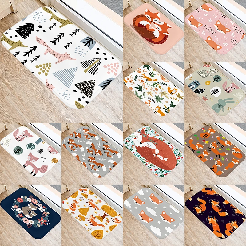 Fox Pattern 40*60cm Kitchen Entrance Door Mat Coral Velvet Carpet Rubber Indoor Floor Mats Doormat Anti-Slip Rug 48054
Fox Pattern 40*60cm Kitchen Entrance Door Mat Coral Velvet Carpet Rubber Indoor Floor Mats Doormat Anti-Slip Rug 48054