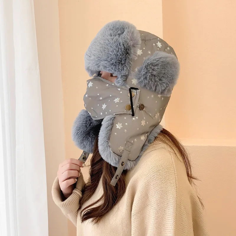 Winter Thermal Bomber Hats Women Men Fashion Russian Fur Hat Warm Thickened Windproof Ski Ear Flaps Cap For Men Women Snow Cap
Winter Thermal Bomber Hats Women Men Fashion Russian Fur Hat Warm Thickened Windproof Ski Ear Flaps Cap For Men Women Snow Cap