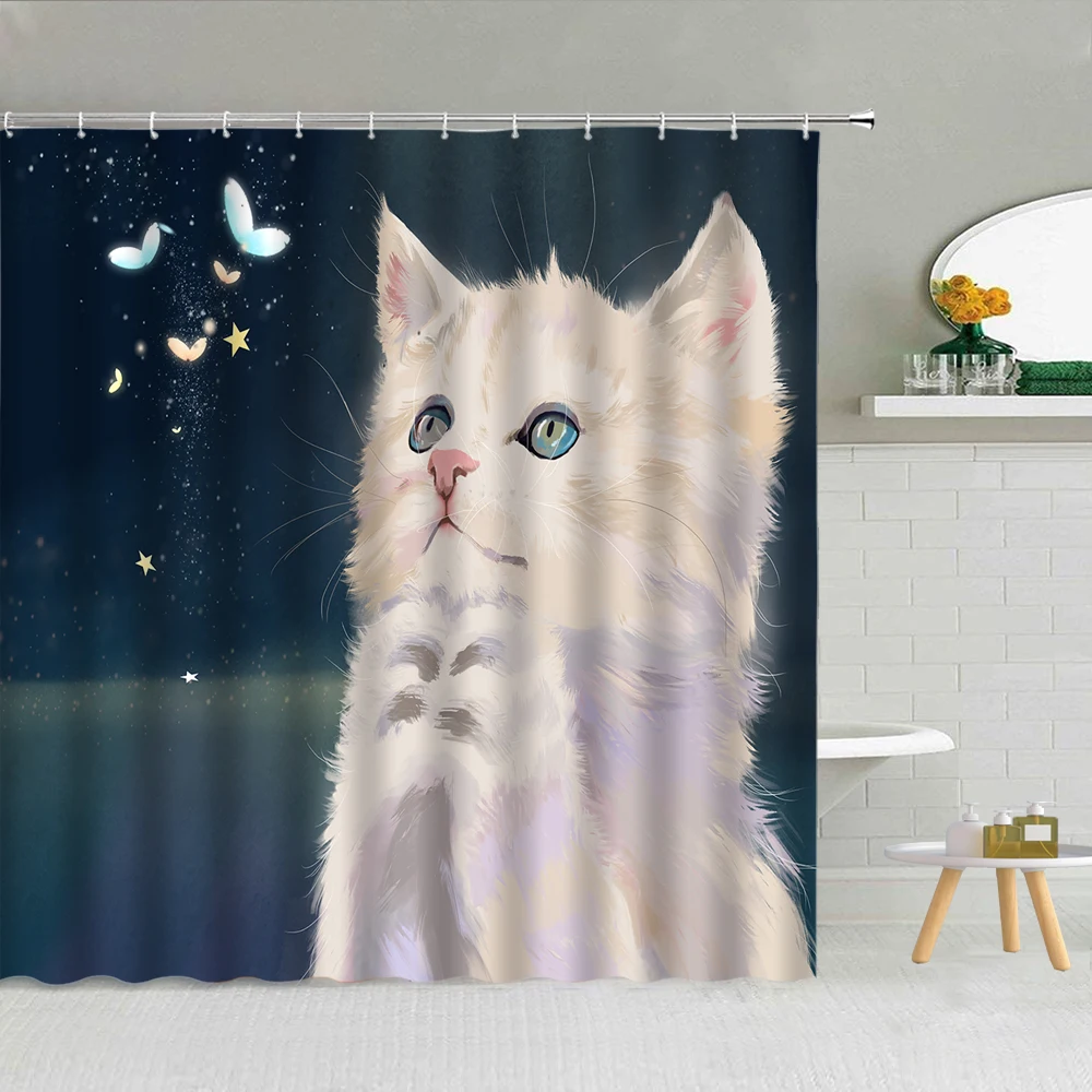 Cute Brown Pet Cat Waterproof Shower Curtain White Backdrop Minimalist Kids Bathroom Decor Bath Screen Waterproof Hooks Curtains
Cute Brown Pet Cat Waterproof Shower Curtain White Backdrop Minimalist Kids Bathroom Decor Bath Screen Waterproof Hooks Curtains