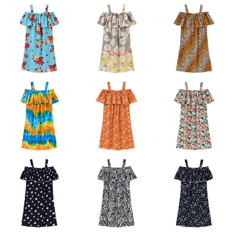 Summer Girl Dresses Kids Sleeveless Sling Floral Dress Children's Clothing Elegant Princess Dresses Girls Clothes 2 to 8 Years
Summer Girl Dresses Kids Sleeveless Sling Floral Dress Children's Clothing Elegant Princess Dresses Girls Clothes 2 to 8 Years