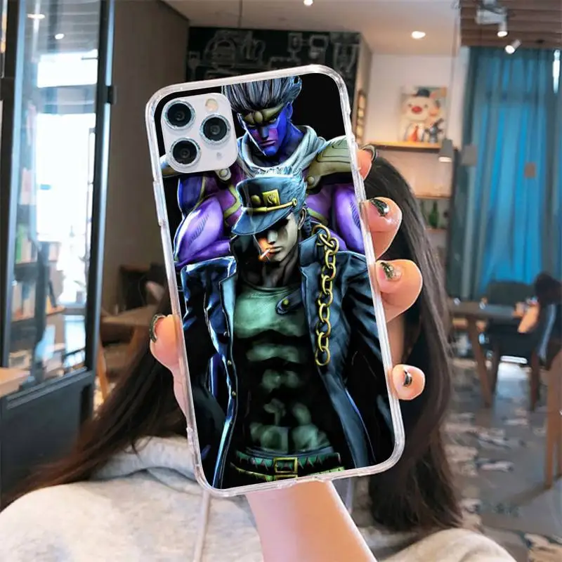 Jotaro Kujo Jojo's Bizarre Adventure Phone Case Transparent for iPhone 6 7 8 11 12 s mini pro X XS XR MAX Plus cover funda shell
Jotaro Kujo Jojo's Bizarre Adventure Phone Case Transparent for iPhone 6 7 8 11 12 s mini pro X XS XR MAX Plus cover funda shell