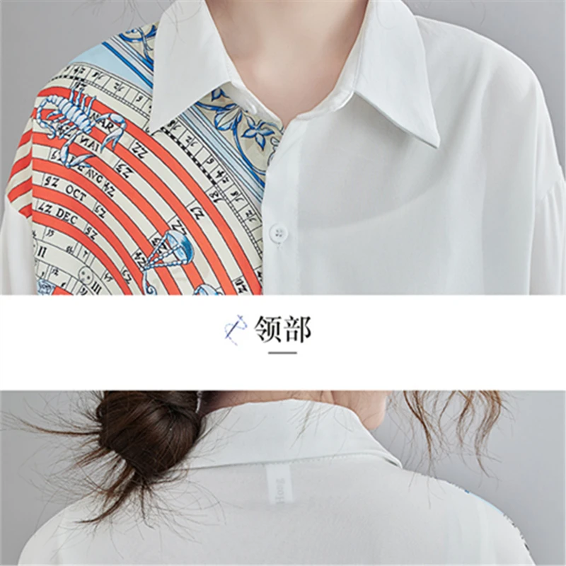 2021 Spring Fashion New High-Quality Loose Large Size Irregular Personality Stitching Lapel Long-Sleeved Shirt Female Top Trend
2021 Spring Fashion New High-Quality Loose Large Size Irregular Personality Stitching Lapel Long-Sleeved Shirt Female Top Trend