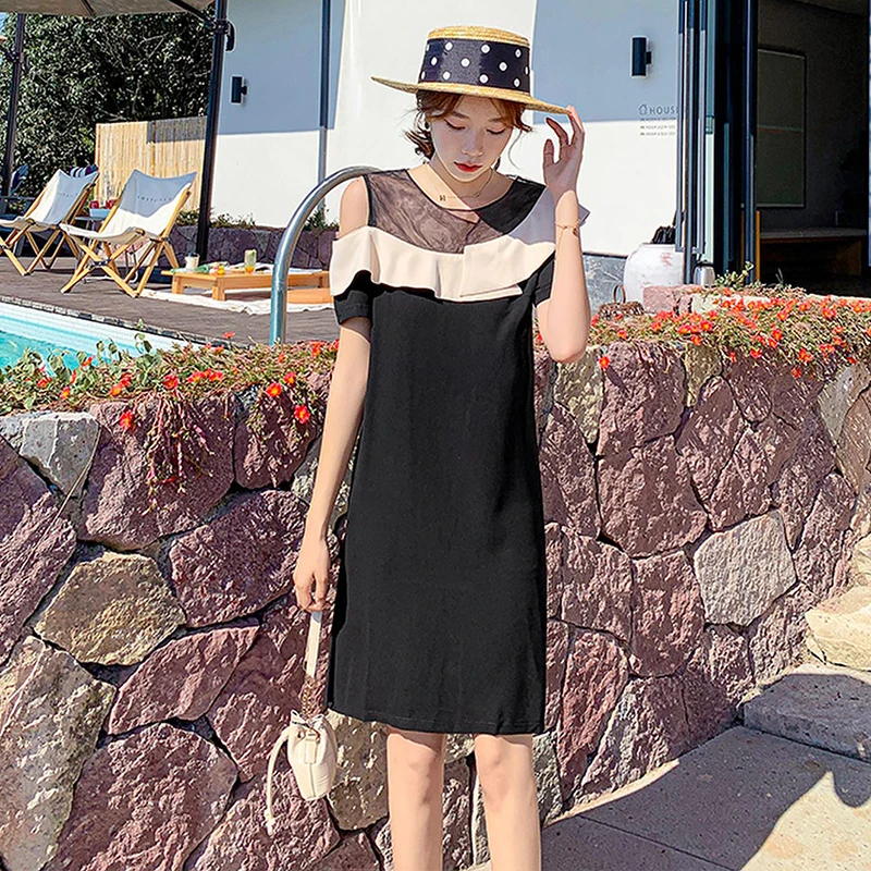 OL Retro Chic O-neck Ruffle Sleeves Mini Sweet Dresses 2021 Summer Women Elegant Solid Party Dress Casual A-Line Dresses Vestido 
OL Retro Chic O-neck Ruffle Sleeves Mini Sweet Dresses 2021 Summer Women Elegant Solid Party Dress Casual A-Line Dresses Vestido