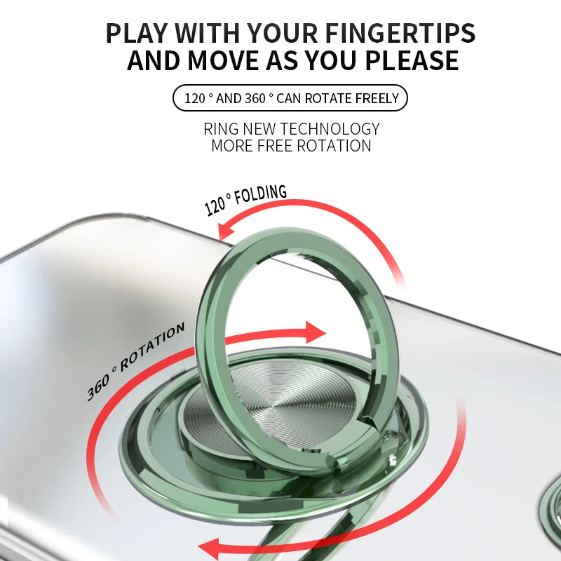 Магнитный кольцевой кронштейн чехол противоударный держатель для iphone 12 11 Pro Max X XR