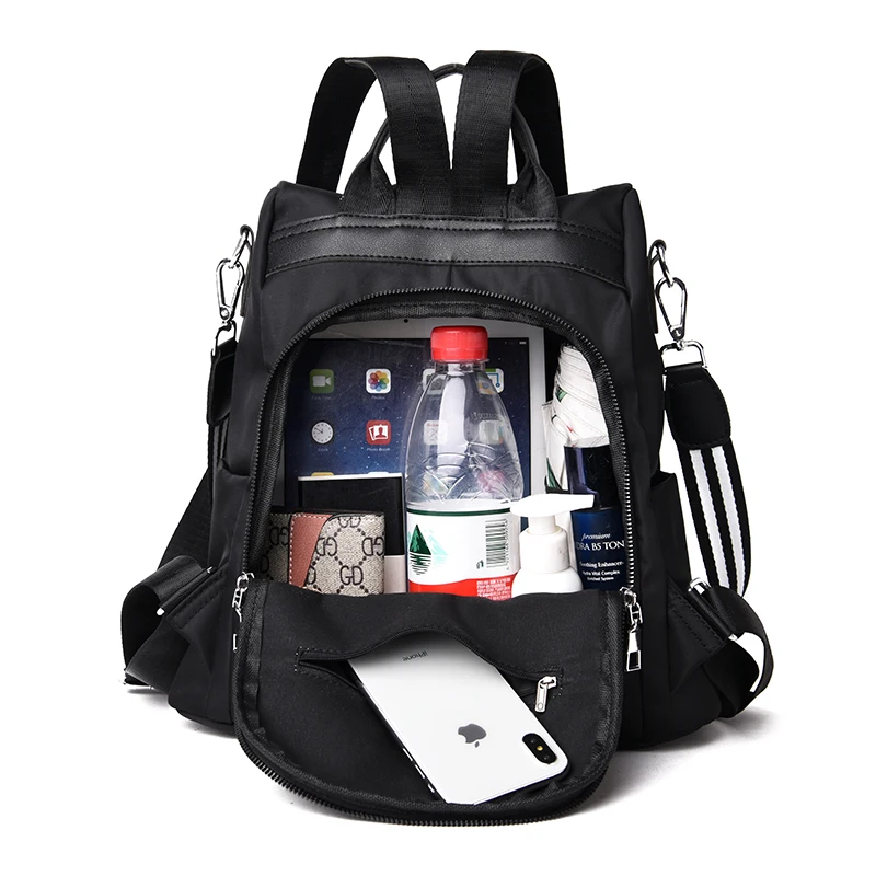 Solid Color Portable Nylon Backpack for Women's Trend Embroidery Shoulder Bag Casual Lady All-match Multifunctional Bookbags Sac
Solid Color Portable Nylon Backpack for Women's Trend Embroidery Shoulder Bag Casual Lady All-match Multifunctional Bookbags Sac