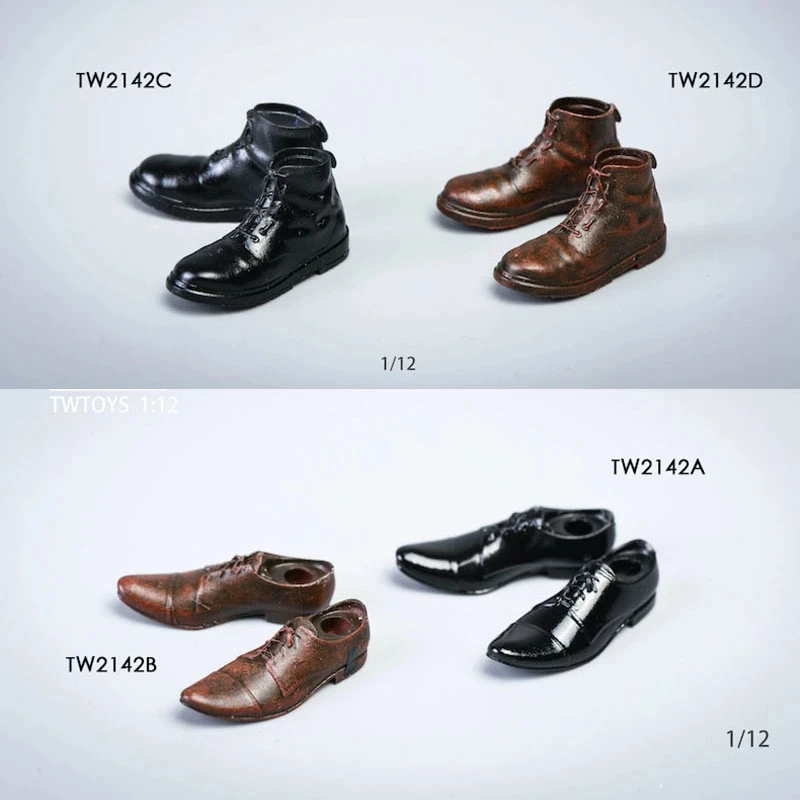 TWTOYS 1/12 Scale TW2142 Men's Leather Shoes Boots Model Fit 6" Action Figure Body
TWTOYS 1/12 Scale TW2142 Men's Leather Shoes Boots Model Fit 6" Action Figure Body