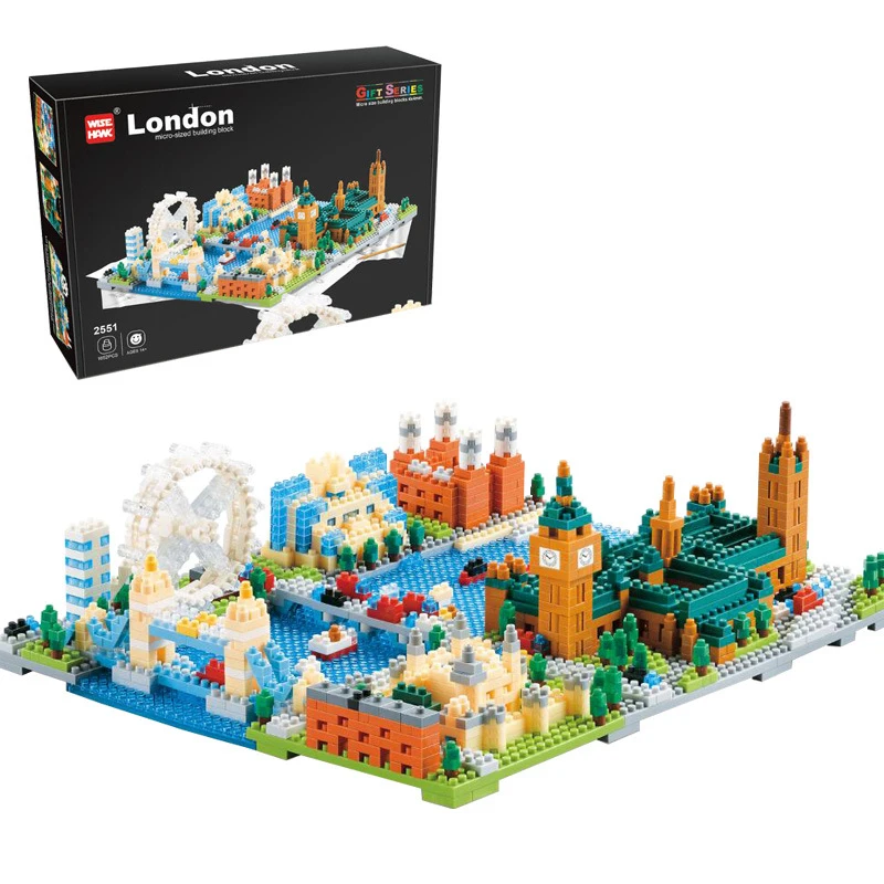City Architecture London Eye Big Ben Tower Bridge Mini Building Block 3D DIY Micro Brick Blocks Gift Toy
City Architecture London Eye Big Ben Tower Bridge Mini Building Block 3D DIY Micro Brick Blocks Gift Toy