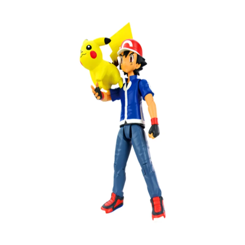 Tomy Pokemon GO Action Figure Model Ash Ketchum Pikachu MC MEGA Series Model Toy Gifts