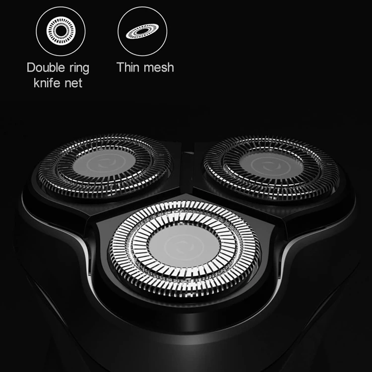 Xiaomi Voltage Universal Fit Water Proof Triple Rotary Double Ring Blade Shaving Head Electric Rechargeable Shaver For Men
Xiaomi Voltage Universal Fit Water Proof Triple Rotary Double Ring Blade Shaving Head Electric Rechargeable Shaver For Men