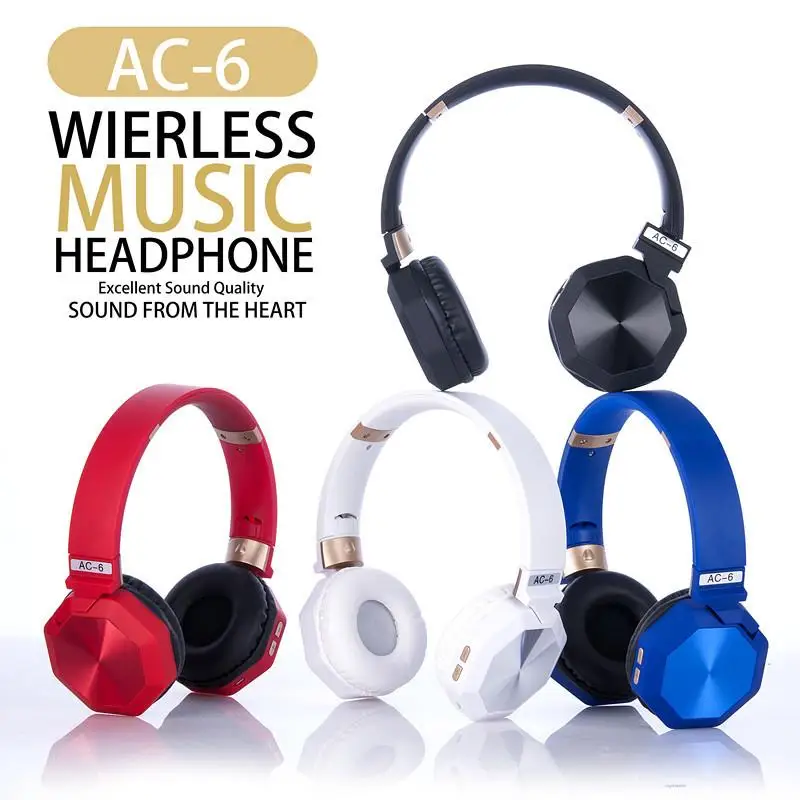 AC-6 Складная Bluetooth-гарнитура; Профессиональные игровые видеонаушники; Высокое качество звука; Bluetooth 4,2
AC-6 Складная Bluetooth-гарнитура; Профессиональные игровые видеонаушники; Высокое качество звука; Bluetooth 4,2