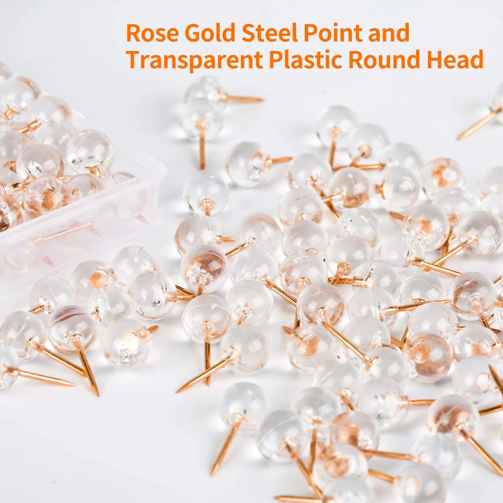 100pcs/box Acrylic Metal Map Tacks Push Pins Acrylic Head with Steel Point, Cork Board Safety Colored Thumbtack Office School
100pcs/box Acrylic Metal Map Tacks Push Pins Acrylic Head with Steel Point, Cork Board Safety Colored Thumbtack Office School
