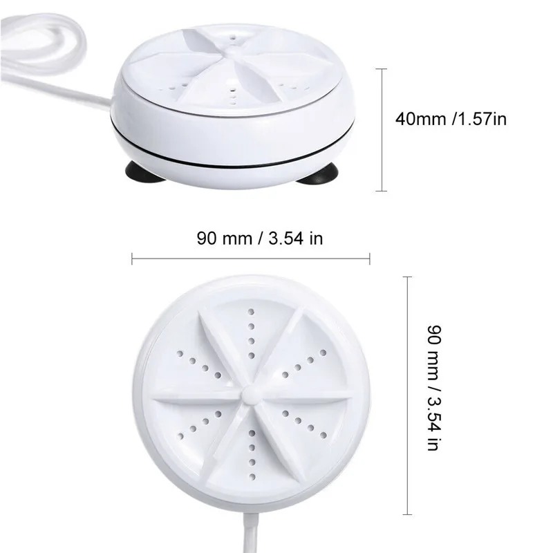 Portable Ultrasonic Washing Machine Mini Turbo Personal Rotating Washer Convenient Travel Home Business Trip Mini Home Appliance
Portable Ultrasonic Washing Machine Mini Turbo Personal Rotating Washer Convenient Travel Home Business Trip Mini Home Appliance