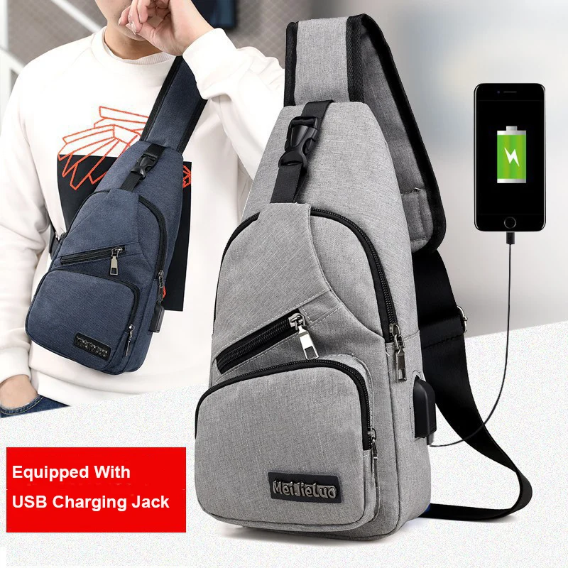 Men Anti Theft Chest Bag Sling Bag Casual Shoulder Crossbody Bags Travel Hiking Backpacks with USB Charging Port Organizing Bag
Men Anti Theft Chest Bag Sling Bag Casual Shoulder Crossbody Bags Travel Hiking Backpacks with USB Charging Port Organizing Bag