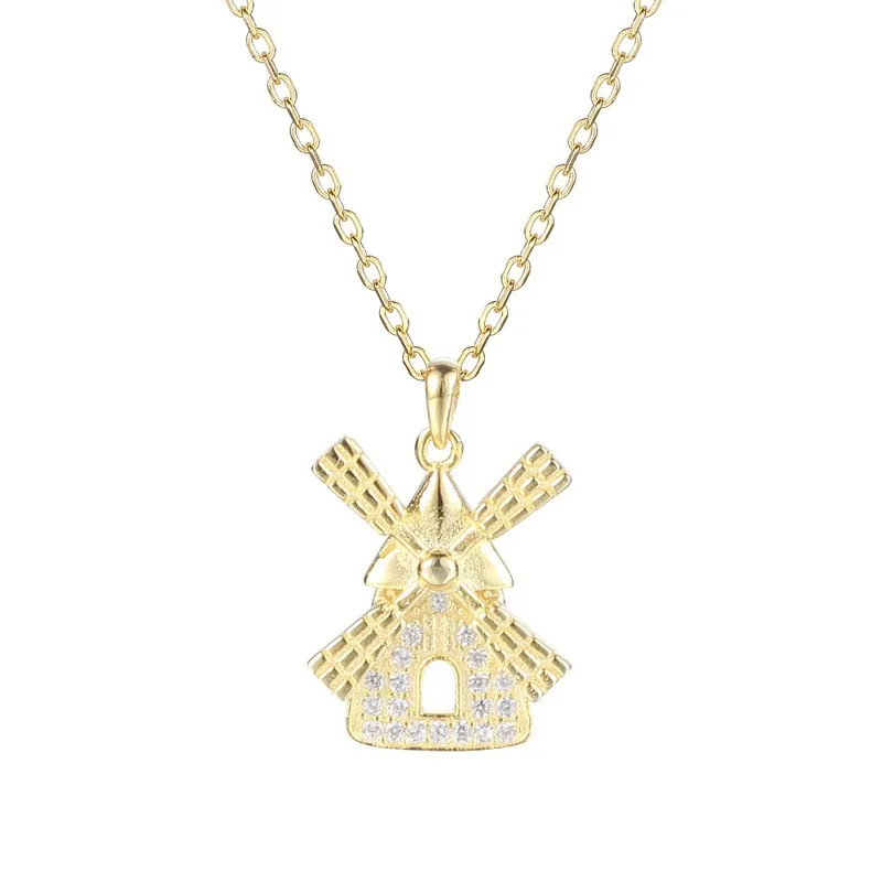 Windmil 18k Gold Real 100% 925 Sterling Silver Necklace For Women Fashion Chain Fine Jewelry Zircon Necklaces & Pendants Flyleaf
Windmil 18k Gold Real 100% 925 Sterling Silver Necklace For Women Fashion Chain Fine Jewelry Zircon Necklaces & Pendants Flyleaf