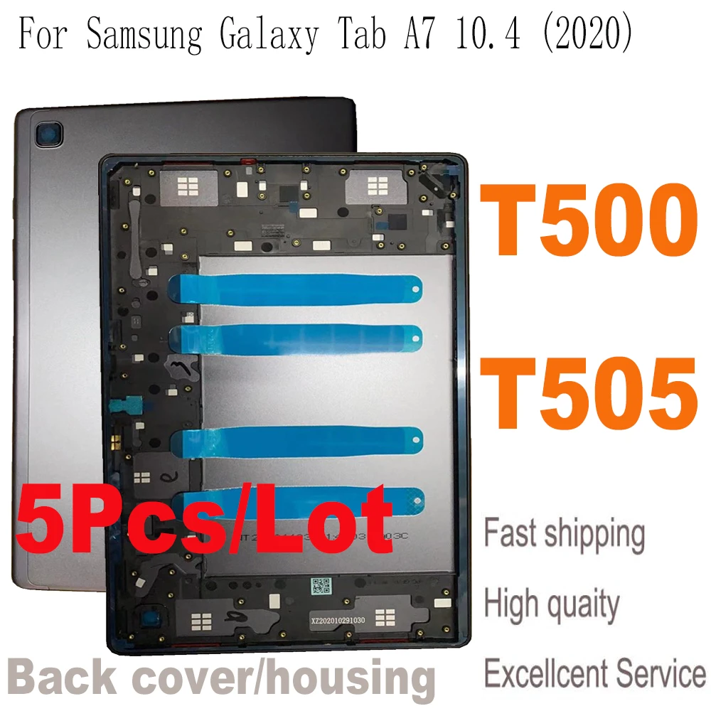 5 шт. чехол для Samsung Galaxy Tab A7 10,4 (2020) SM-T500 T505 T500, чехол для аккумулятора, дверной корпус, задняя крышка, запасные части
5 шт. чехол для Samsung Galaxy Tab A7 10,4 (2020) SM-T500 T505 T500, чехол для аккумулятора, дверной корпус, задняя крышка, запасные части