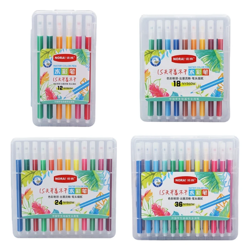 12/18/24/36Pcs Watercolor Brush Pen Kids Drawing Washable Fine Tip Art Markers 
12/18/24/36Pcs Watercolor Brush Pen Kids Drawing Washable Fine Tip Art Markers