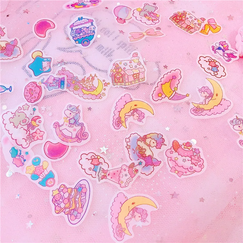 100pcs/pack Princess Castle Fairy Unicorn Stickers Party Funny Decal Stickers DIY Scrapbook Car Laptop Sticker Decoration
100pcs/pack Princess Castle Fairy Unicorn Stickers Party Funny Decal Stickers DIY Scrapbook Car Laptop Sticker Decoration