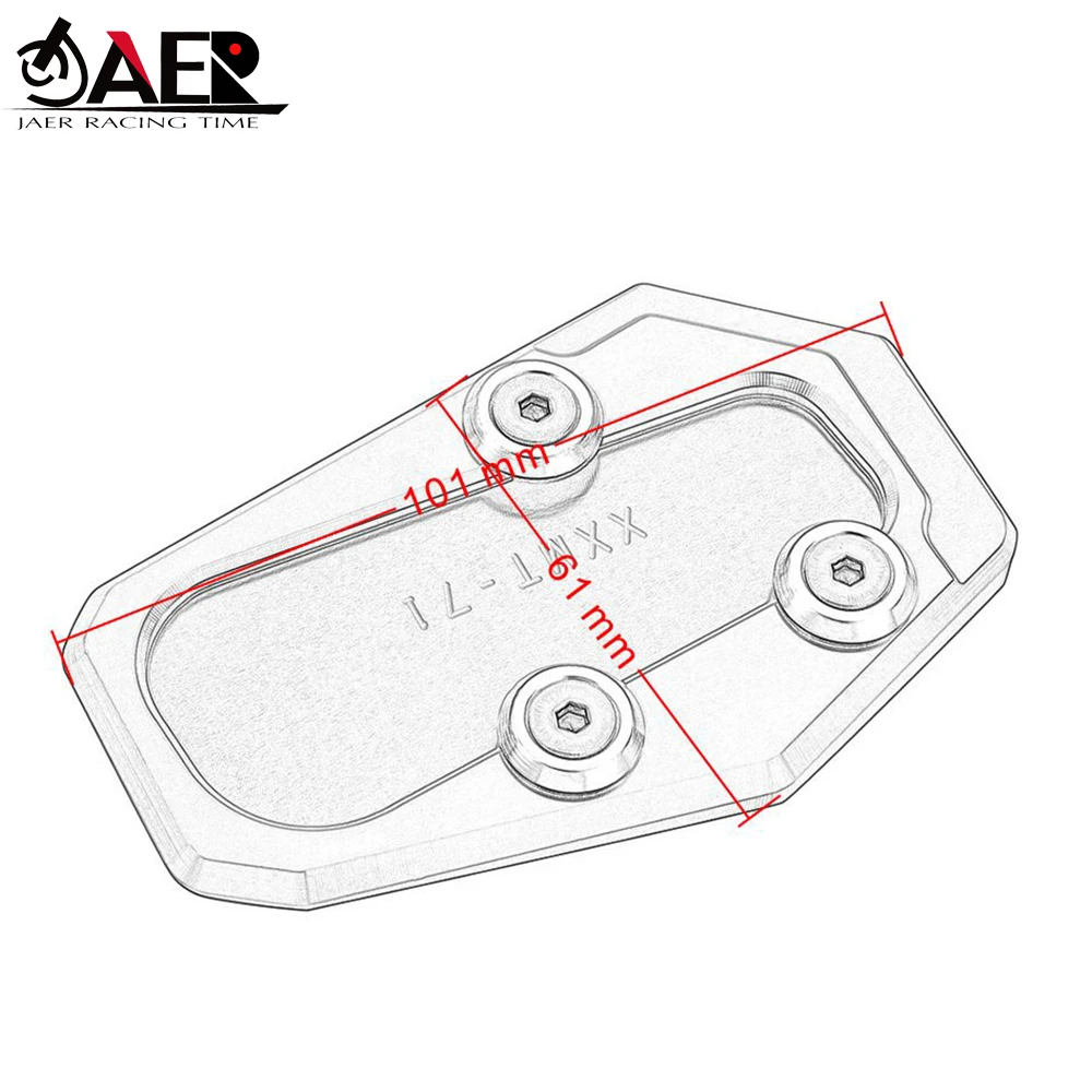 CNC Aluminum Side Stand Enlarge Kickstand Extension Plate Pad For BMW R1200RT R1200 RT 2014-2015
CNC Aluminum Side Stand Enlarge Kickstand Extension Plate Pad For BMW R1200RT R1200 RT 2014-2015