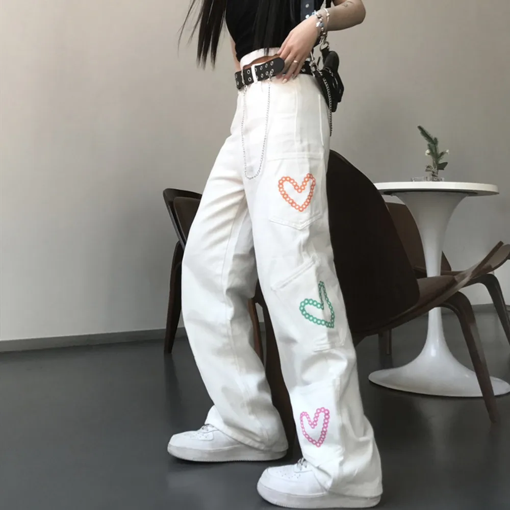 Women's Jeans 2022 Autumn Harajuku White Streetwear Fashion High Waist Straight Denim Pants Baggy Wide Leg Mom Cowboy Trouser
Women's Jeans 2022 Autumn Harajuku White Streetwear Fashion High Waist Straight Denim Pants Baggy Wide Leg Mom Cowboy Trouser