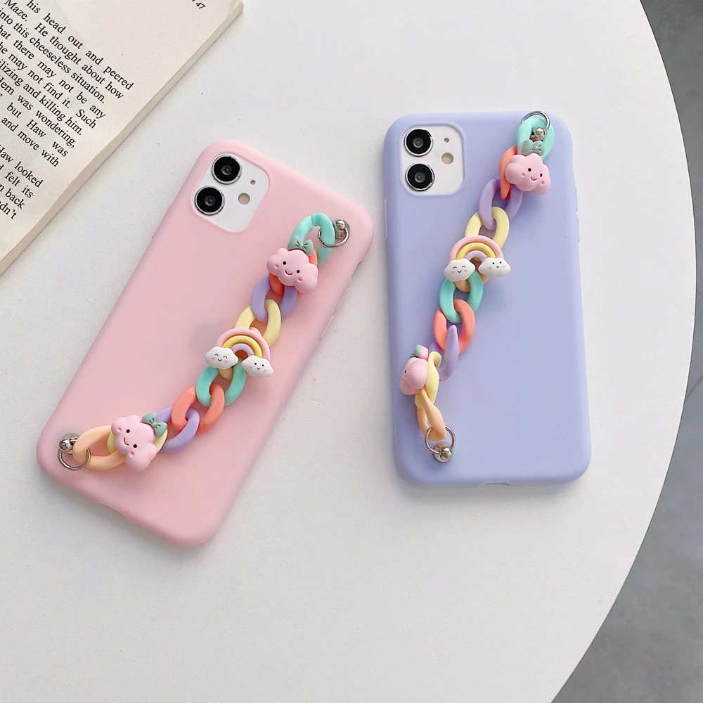 For Huawei P30 Lite Case Cartoon Clouds Bracelet Cases For Huawei P20 P30 P40 P50 Pro Mate 10 20 Lite Soft Silicone Chain Cover
For Huawei P30 Lite Case Cartoon Clouds Bracelet Cases For Huawei P20 P30 P40 P50 Pro Mate 10 20 Lite Soft Silicone Chain Cover