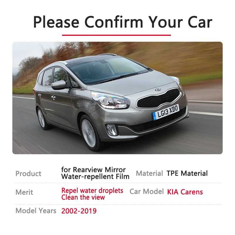 Full Cover Anti Fog Film Rainproof Rearview Mirrors for KIA Carens RP 2013~2019 Car Stickers Accessories 2014 2015 2016 2018
Full Cover Anti Fog Film Rainproof Rearview Mirrors for KIA Carens RP 2013~2019 Car Stickers Accessories 2014 2015 2016 2018