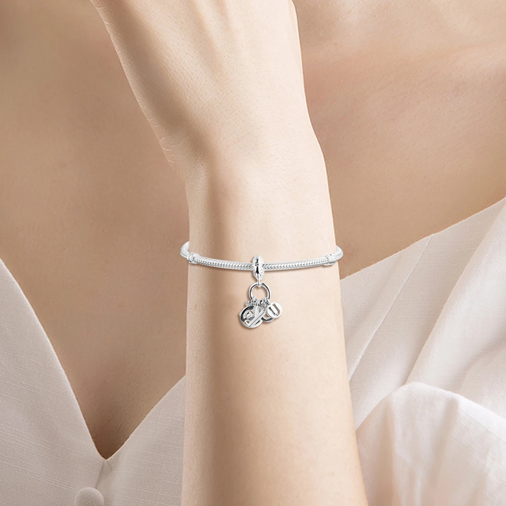 Charms 925 Silver Original Fit Pandora Bracelets Sterling Silver I Love You Hanging Charm Beads for Women diy Jewelry Making
Charms 925 Silver Original Fit Pandora Bracelets Sterling Silver I Love You Hanging Charm Beads for Women diy Jewelry Making