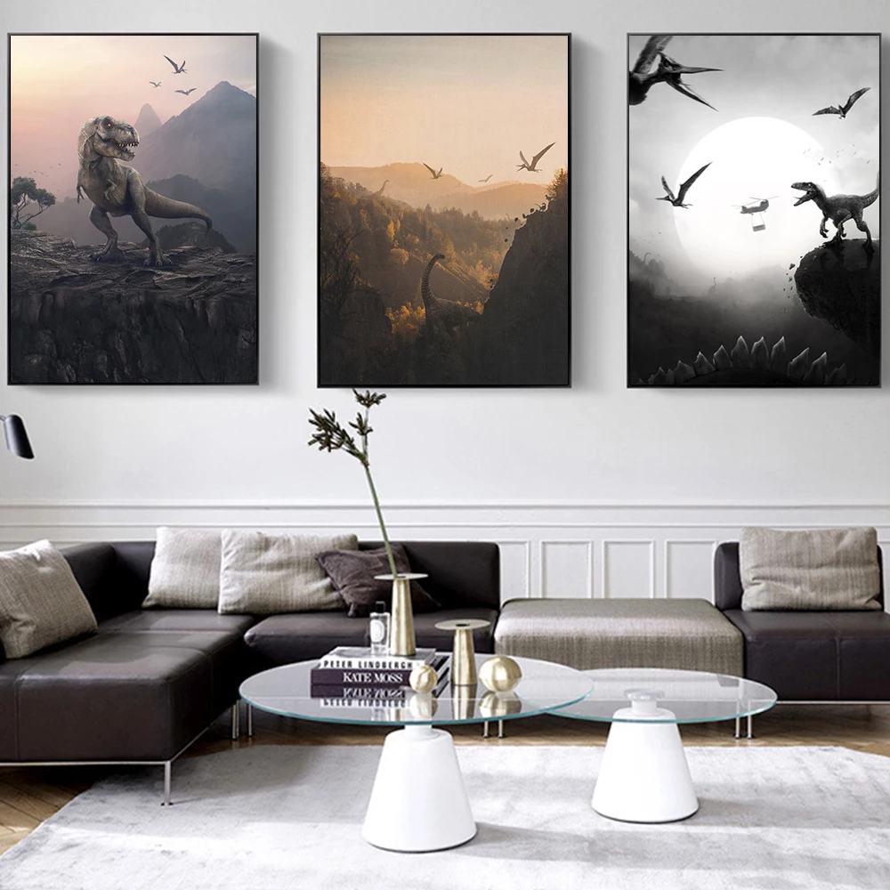 Home Living Room Decor Print Cretaceous Tyrannosaurus Brachiosaurus Jurassic Park Dinosaur Wall Art Canvas Painting Poster Mural
Home Living Room Decor Print Cretaceous Tyrannosaurus Brachiosaurus Jurassic Park Dinosaur Wall Art Canvas Painting Poster Mural