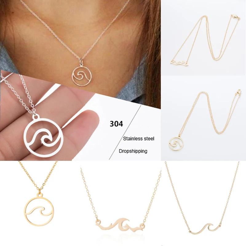 Simple Design Charm Wave Choker Necklace For Women Ocean Surf Pendant Neck Chain Beach Surfer Jewelry Gifts Dropshipping
Simple Design Charm Wave Choker Necklace For Women Ocean Surf Pendant Neck Chain Beach Surfer Jewelry Gifts Dropshipping