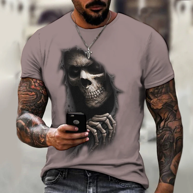 Модная персонализированная футболка с 3D-принтом черепа и ужасов для мужчин и женщин, красивые крутые футболки с коротким рукавом и круглым ...
Модная персонализированная футболка с 3D-принтом черепа и ужасов для мужчин и женщин, красивые крутые футболки с коротким рукавом и круглым ...