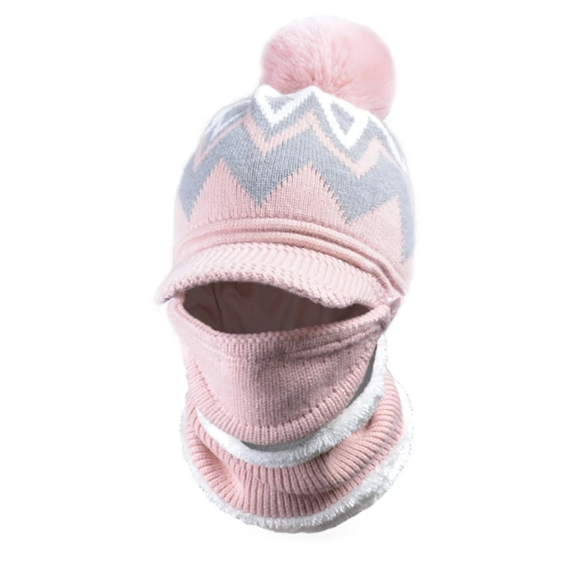 Women 3 In 1 Winter Visor Beanie Hat Scarf Face Mask Set Knit Plush Lined Warmer
Women 3 In 1 Winter Visor Beanie Hat Scarf Face Mask Set Knit Plush Lined Warmer