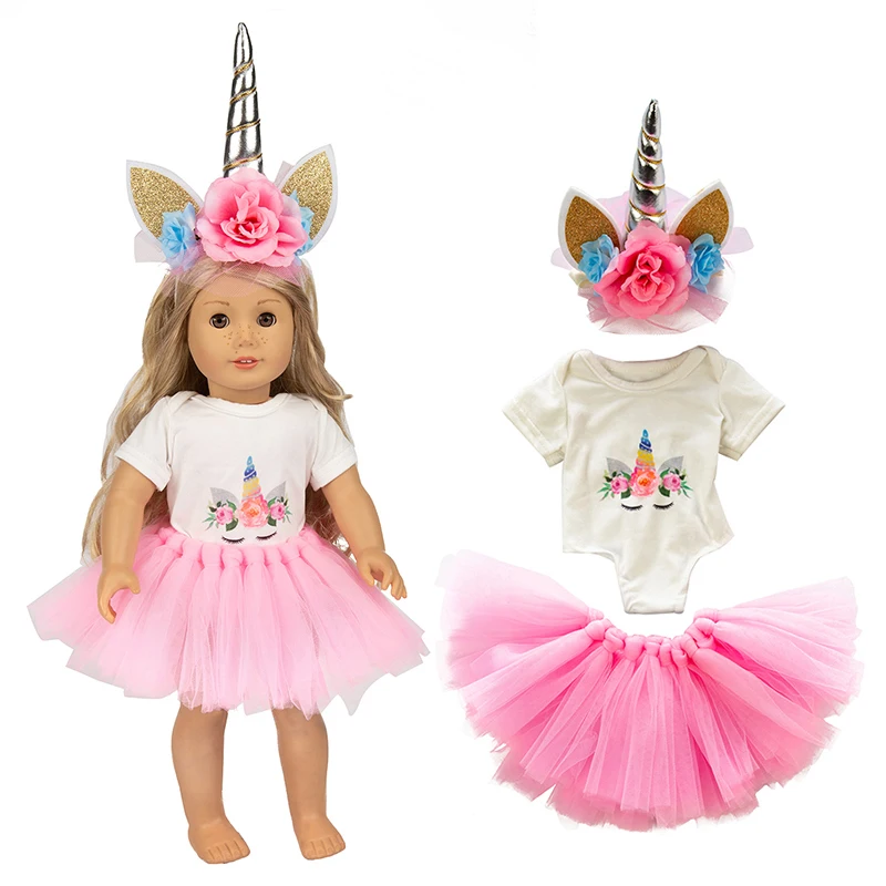 Hot Doll Clothes Hairband Handmade Unicorn Pink Yarn Skirt For 18 Inch American&43CM Reborn Baby New Born Doll ,Girl's Toy DIY
Hot Doll Clothes Hairband Handmade Unicorn Pink Yarn Skirt For 18 Inch American&43CM Reborn Baby New Born Doll ,Girl's Toy DIY