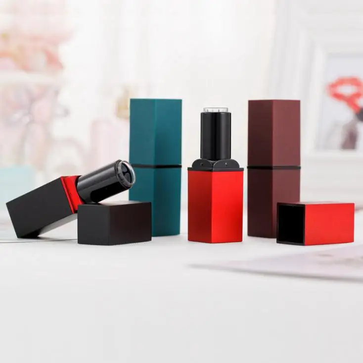 12.1mm square lipstick tube in frosted black color, empty lipstick packing, diy lip balm tube SN888
12.1mm square lipstick tube in frosted black color, empty lipstick packing, diy lip balm tube SN888