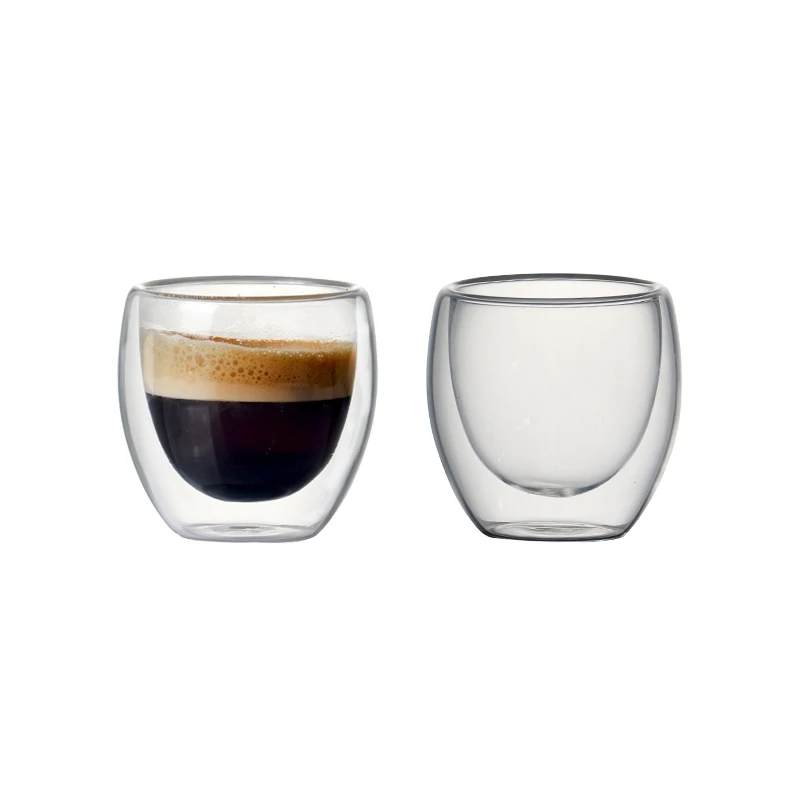 6 Sets of 80Ml Double-Layer Hollow Glass Round insulated transparent cup Coffee Cup Sets for Drinking Tea, Coffee, Drinking Cups
6 Sets of 80Ml Double-Layer Hollow Glass Round insulated transparent cup Coffee Cup Sets for Drinking Tea, Coffee, Drinking Cups