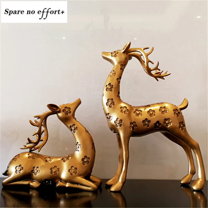 Doll Resin Home Decoration Sika Deer Decoration Home Christmas Decoration Semi-handmade Birthday Wedding Gift Ceramic Figurines
Doll Resin Home Decoration Sika Deer Decoration Home Christmas Decoration Semi-handmade Birthday Wedding Gift Ceramic Figurines