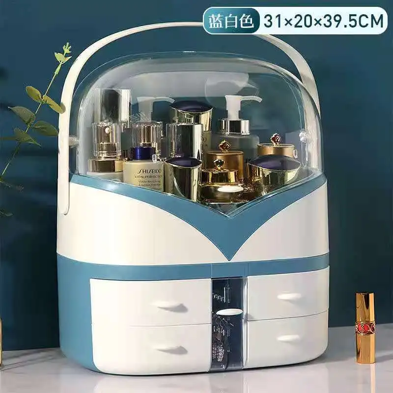 Новый ящик для хранения косметики, Настольный органайзер для косметики, украшений, чехол, пылезащитный ящик, органайзер для косметики, косметический контейнер
Новый ящик для хранения косметики, Настольный органайзер для косметики, украшений, чехол, пылезащитный ящик, органайзер для косметики, косметический контейнер