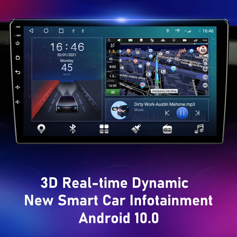 Автомагнитола Srnubi на Android 10 для Renault Duster 2015-2018 мультимедийный видеоплеер 2 Din 4G