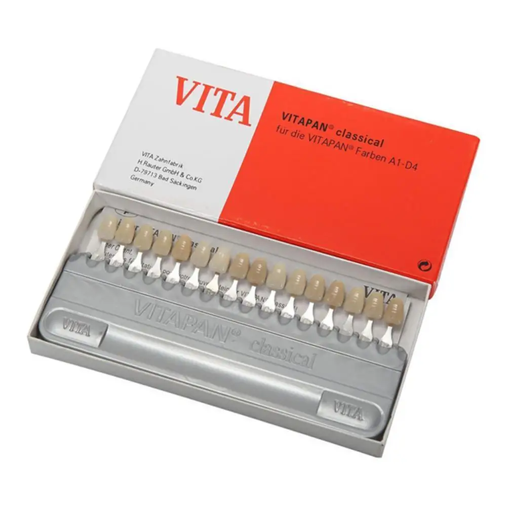 2022 Dental Shade Guide Mold Classical 16 Colors Teeth Color Colorimetric Plate Dentistry Dentist Teeth Whitening Comparato
2022 Dental Shade Guide Mold Classical 16 Colors Teeth Color Colorimetric Plate Dentistry Dentist Teeth Whitening Comparato