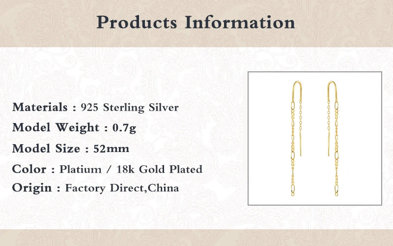 GS 925 Sterling Silver Long Chain Tassel Threader Earrings For Women Piercing Dangle Earrings Luxury Rock Ohrringe Pendiente
GS 925 Sterling Silver Long Chain Tassel Threader Earrings For Women Piercing Dangle Earrings Luxury Rock Ohrringe Pendiente