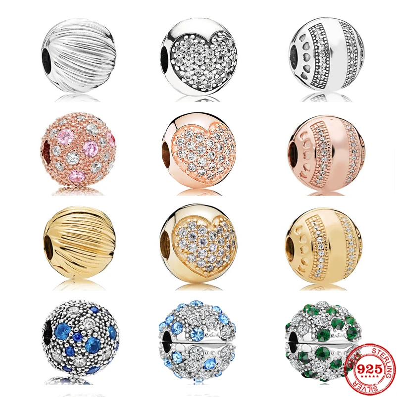 Neastamor New 925 Sterling Silver Pink Green Blue Round Clip Charm Bead Fit Original Pandora Bracelet DIY Jewelry For Women Gift
Neastamor New 925 Sterling Silver Pink Green Blue Round Clip Charm Bead Fit Original Pandora Bracelet DIY Jewelry For Women Gift