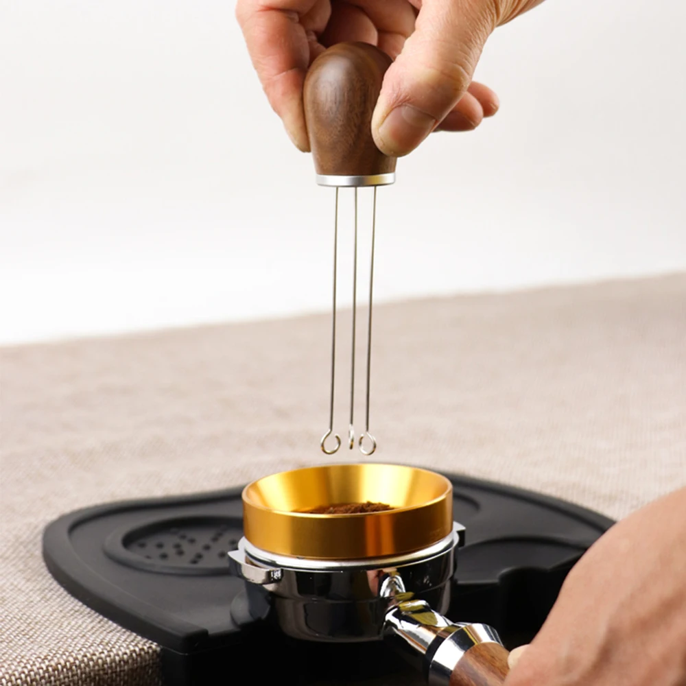 Solid Wood Handle Needle Coffee Tamper Coffee Tamper Distributor Leveler Tool Needle Type Coffee Powder Distributor
Solid Wood Handle Needle Coffee Tamper Coffee Tamper Distributor Leveler Tool Needle Type Coffee Powder Distributor