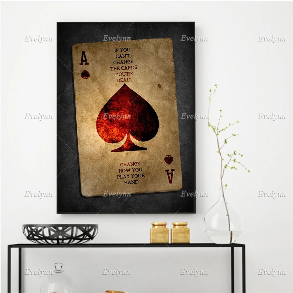 The ace of spades Wall Art Canvas Painting Posters And Print Motivational Modular Pictures Living Room Home Decor Floating Frame
The ace of spades Wall Art Canvas Painting Posters And Print Motivational Modular Pictures Living Room Home Decor Floating Frame
