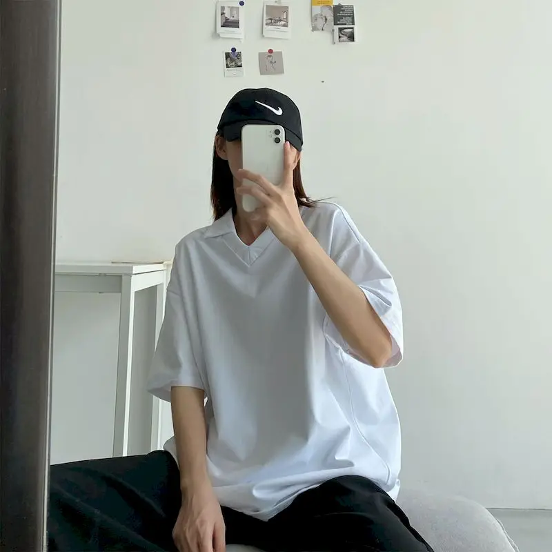 Футболка женская оверсайз с отложным воротником, Однотонная рубашка с коротким рукавом, в японском винтажном стиле, Свободный Повседневный...
Футболка женская оверсайз с отложным воротником, Однотонная рубашка с коротким рукавом, в японском винтажном стиле, Свободный Повседневный...