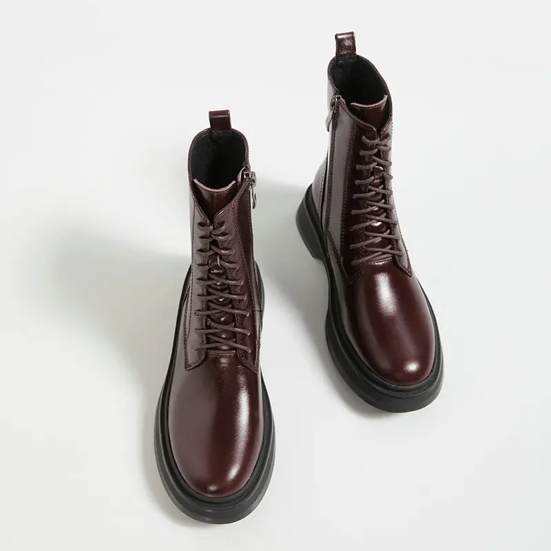 2020 Autumn Winter Genuine Leather Women's Ankle Boots Platform Chunky Heels Women Shoes Party Office Lady Shoes Woman Heels
2020 Autumn Winter Genuine Leather Women's Ankle Boots Platform Chunky Heels Women Shoes Party Office Lady Shoes Woman Heels