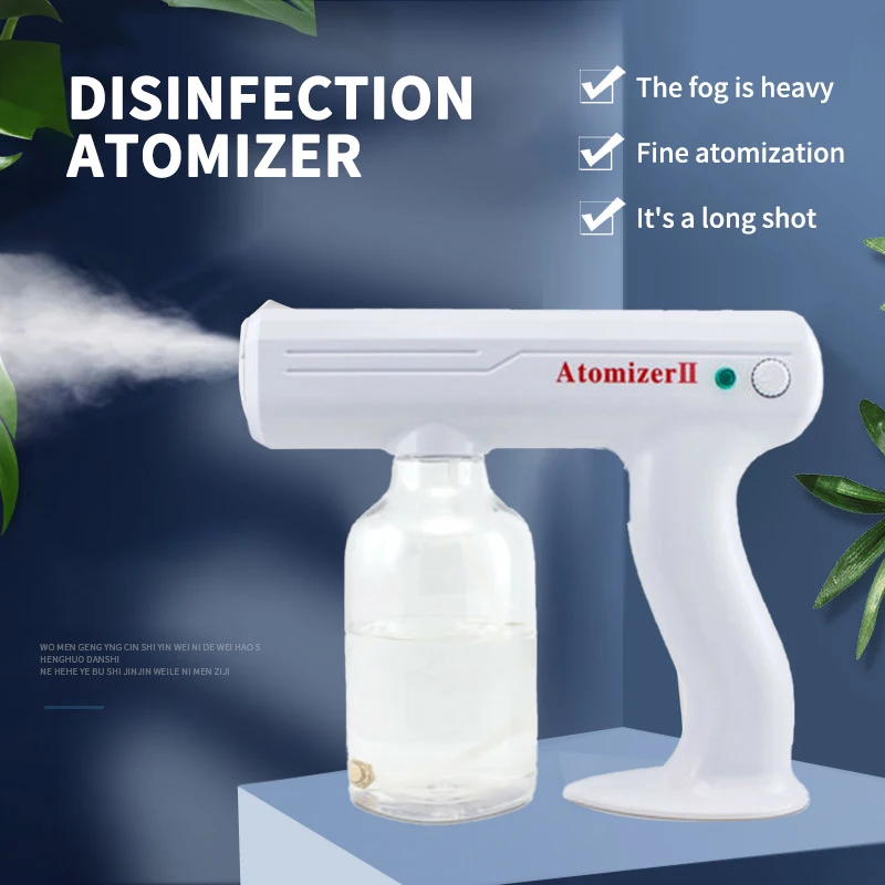 800ML Portable Electric Sanitizer Sprayer Blue Light Rechargeable Nano Steam Water Spray Gun Home Disinfection Machine Atomizer
800ML Portable Electric Sanitizer Sprayer Blue Light Rechargeable Nano Steam Water Spray Gun Home Disinfection Machine Atomizer