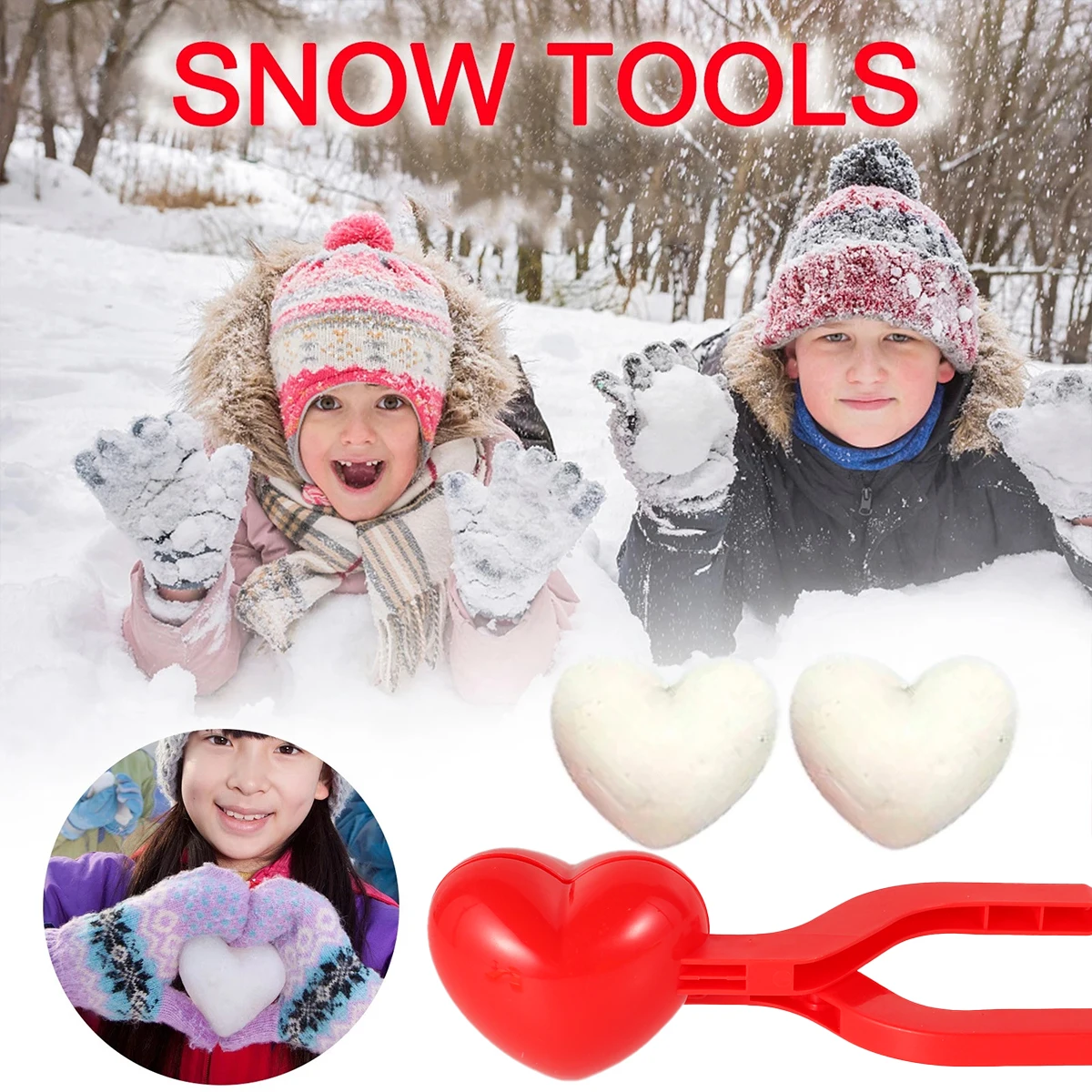 4pcs Snowball Maker Clip Mold Toys Winter Outdoor Heart Ball Duck Snowman Shapes Snow Maker Tool
4pcs Snowball Maker Clip Mold Toys Winter Outdoor Heart Ball Duck Snowman Shapes Snow Maker Tool