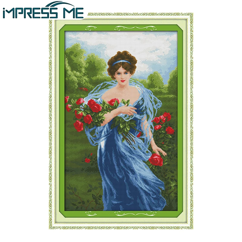 Очаровательные розы Impress Me, Набор для вышивки крестиком, набор для рукоделия «сделай сам», Европейский стиль, наборы для вышивки крестиком д...
Очаровательные розы Impress Me, Набор для вышивки крестиком, набор для рукоделия «сделай сам», Европейский стиль, наборы для вышивки крестиком д...