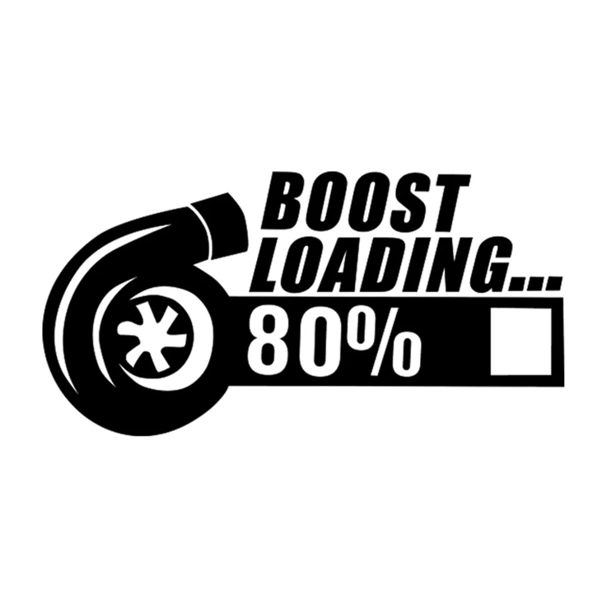 Car Sticker TURBO BOOST LOADING Funny Van Window Bumper JDM DUB PUG Automobiles Motorcycles Vinyl Decals 18cm*9cm | Автомобили и