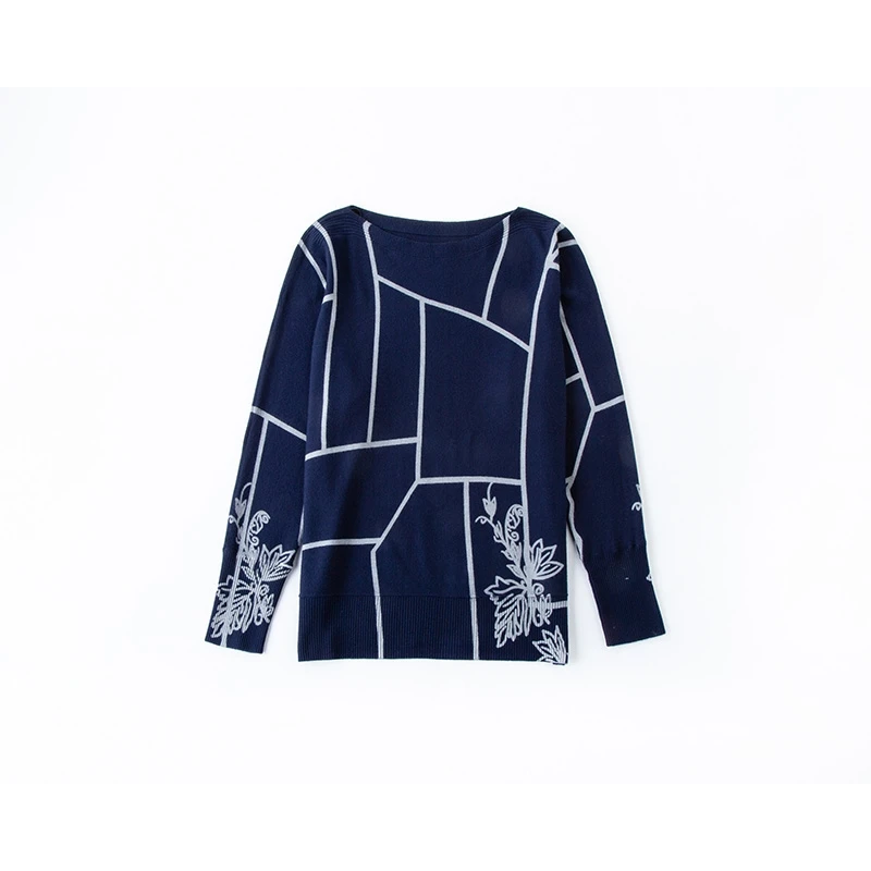 Geometry Fashion Women Print Sweater Long Sleeve Jumpers Knitwear Autumn Winter Pullovers High Quality Knitted Sweaters 
Geometry Fashion Women Print Sweater Long Sleeve Jumpers Knitwear Autumn Winter Pullovers High Quality Knitted Sweaters